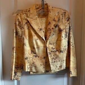 Alberto Makali Artistic Tan and Black Blazer